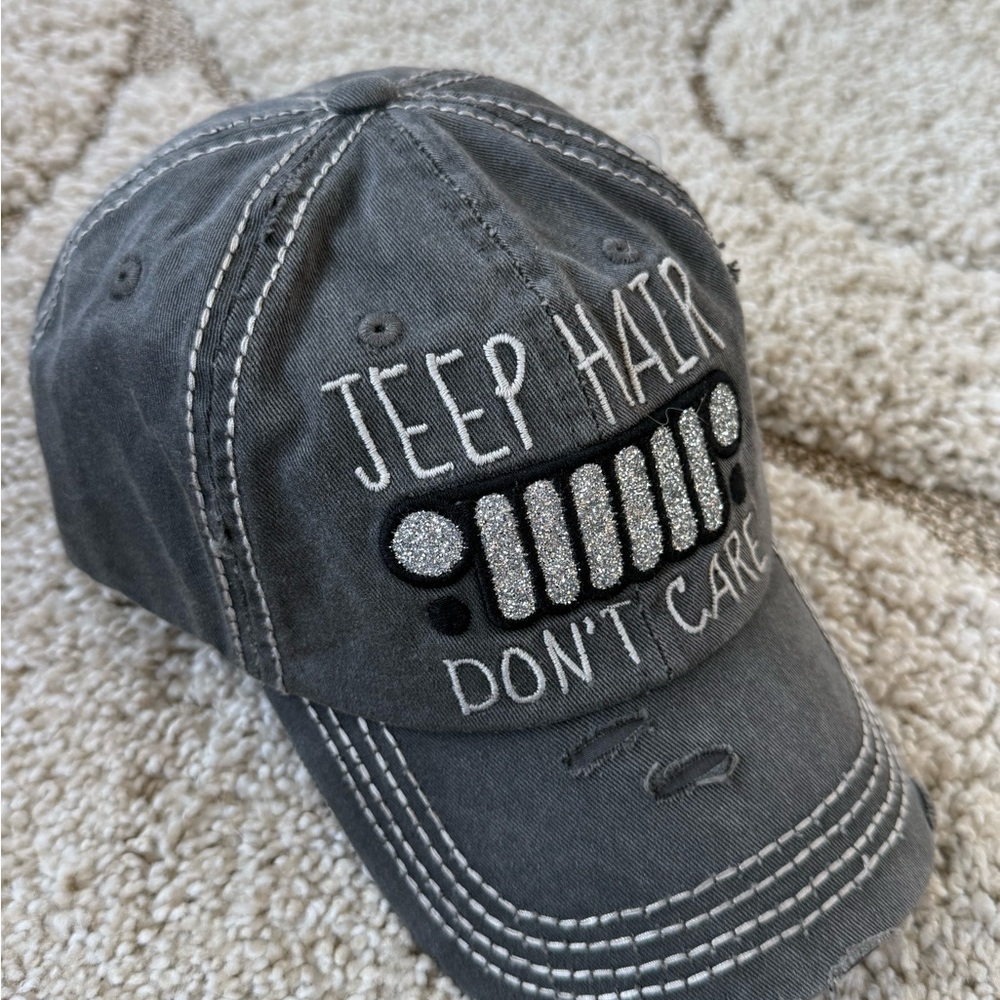 Gray Jeep Hair Don't Care Cap